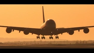 4 x Airbus A380 Sunrise Landings! - Paris CDG Airport [4K]