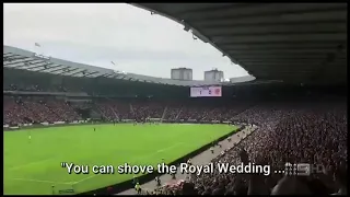 Celtic's fans chant about Royal Wedding as it happens