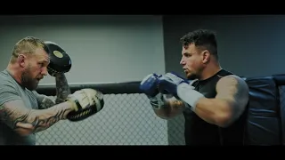 John Wood & Frank Mir Training Session