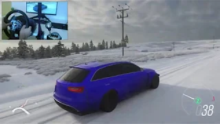 Audi RS6 850HP Avant - SNOW - Forza Horizon 4 Gameplay | Thrustmaster T300 RS GT - TH8A