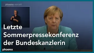 Letzter Auftritt von Angela Merkel als Kanzlerin bei der Bundespressekonferenz