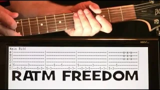 RATM Freedom Guitar Lesson & Guitar Tab for Rage Against the Machine