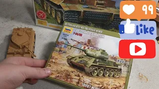 Сборка Танка Т-34 85 Фирмы  ⭐Звезда!!!