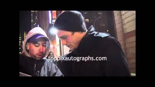 Charlie Hunnam - Signing Autographs at F/X Party in NYC