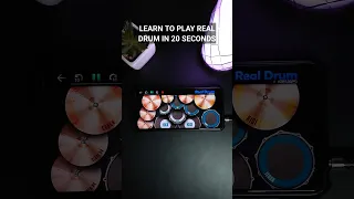 LEARN TO PLAY REAL DRUM IN 20 SECONDS 🥁