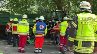 Praktische Prüfung der Organisatorischen Leiter Rettungsdienst "Ein Unfall im Grünen"