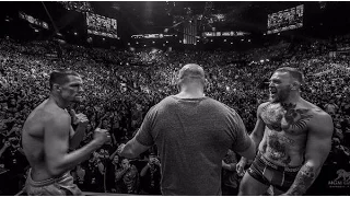 Conor McGregor vs Nate Diaz weigh in & Face off for UFC 196
