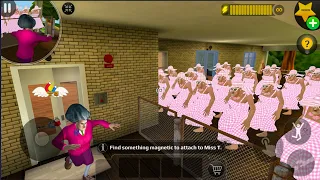 Scary Teacher 3D - Miss T Barbie Doll Team, character and house huge update, new pink sky