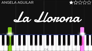 Angela Aguilar - La Llorona | EASY Piano Tutorial