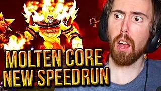 Asmongold BLOWN AWAY By New Molten Core SPEEDRUN Record On LIVE Classic WoW - Progress Guild