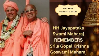 HH Jayapataka Swami Maharaj Visits ISKCON Delhi, Remembers Srila Gopal Krishna Goswami Maharaj