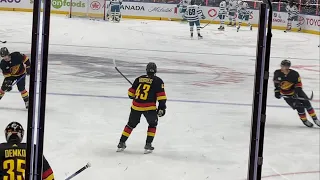 Two And A Half Minutes Of Quinn Hughes Pre-Game Warmup