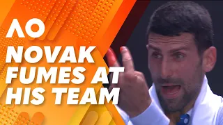 Novak Djokovic blows up and YELLS at his own team: 2024 Australian Open | Wide World of Sports