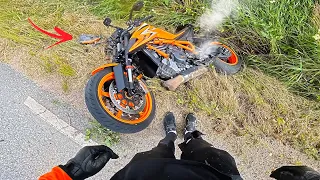 Bike Broke Into Pieces - Crazy and Unexpected Motorcycle Moments - Ep. 449