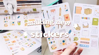 STUDIO VLOG 05 // making new stickers + preparing for a shop update 🎨