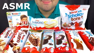 ASMR Kinder Chocolate Party Mukbang (Eating Chocolate, Pingui, Bueno, Maxi King, Candy Choco Bons)