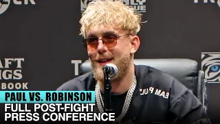 JAKE PAUL'S FULL POST FIGHT PRESS CONFERENCE VS. NATE ROBINSON; DETAILS BIG KO WIN (FULL VIDEO)