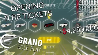 Opening 11 RP Tickets In GRANDRP