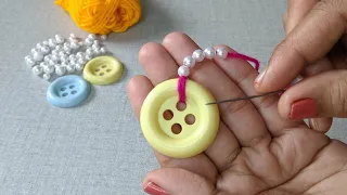 It's so Beautiful . Hand Embroidery Flower design idea. Hand Embroidery Flower design trick