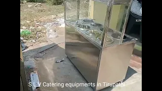 hot case counter prepared by S L V Catering equipments in Tirupathi