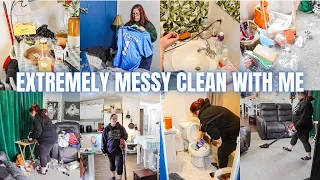 EXTREME MESSY MOBILE HOME CLEAN WITH ME | SINGLE WIDE | REAL LIFE CLEANING MOTIVATION
