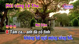 Karaoke trích đoạn MÁU NHUỘM SÂN CHÙA - THIẾU KÉP [Hát cùng Lệ Thu]