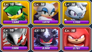 Sonic Forces Speed Battle - Max Level Rare vs Max Level Challenger - All 70 Characters Unlocked