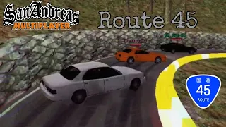 GTA SAMP Android - DRIFT RUN AT ROUTE 45