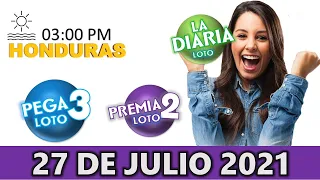 Sorteo 03 PM Loto Honduras, La Diaria, Pega 3, Premia 2, Martes 27 de julio 2021 |✅🥇🔥💰