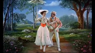 Mary Poppins Chalk Drawing Scene