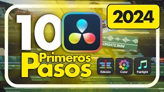 💙 10 PRIMEROS PASOS con Davinci Resolve 18 🚀 [ EMPIEZA ASÍ ]