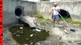 FISH STUCK in BLACK POOL of OIL!