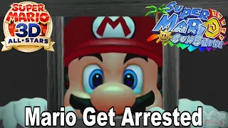 Mario Get Arrested & Goes to Court Cutscene - Super Mario Sunshine 3D All-Stars