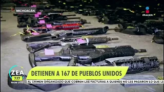 Detienen a 167 integrantes de Pueblos Unidos en Michoacán | Noticias con Francisco Zea