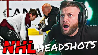 SOCCER FAN REACTS TO NHL: HEADSHOTS  | THIS IS SCARY...