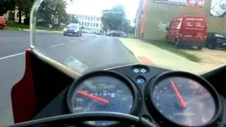 Honda CBR 125R onboard city ride II HD (light traffic)