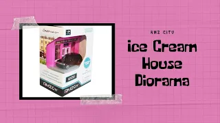 RMZ City Ice Cream House Diorama with Land Rover Range Rover Sport