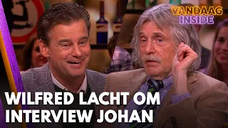 Wilfred lacht om interview Johan in magazine: ‘Je slaat een klein beetje door’ | VANDAAG INSIDE