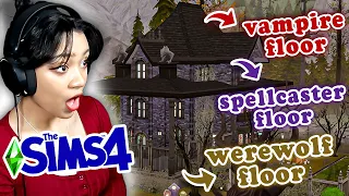 building an OCCULT apartment complex in the sims 4