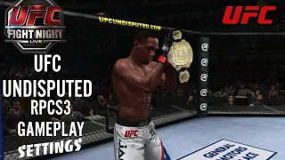 UFC Undisputed 2010 RPCS3 Gameplay & Settings /NVIDIA GeForce GTX 1060!!!😎 RUNS FAST!!
