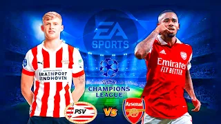 UEFA Champions League 23/24 MatchDay 6 - Arsenal VS PSV Group Stage - Fifa 23 Gameplay Xbox