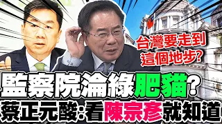 監察院淪綠"肥貓"? 蔡正元酸:看"陳宗彥"就知道