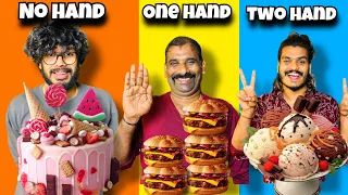 NO HAND vs ONE HAND vs TWO HAND CHALLENGE | part 2