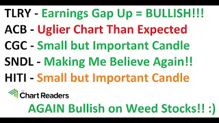 #TLRY #ACB #CGC #SNDL #HITI - WEED STOCK Technical Analysis