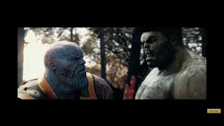 HULK vs. THANOS  - Fight Scene (Wakanda Battle) | AVENGERS: INFINITY WAR Alternate Ending