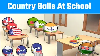 Country Balls At School 🏫 | #countryballs