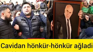 Cavidan Novruz göz yaşlari içicndə atasini son mənzilə yola saldi