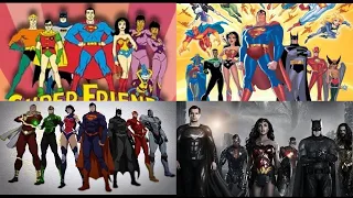 Justice League - Evolution in series, movies and cartoons (updated)