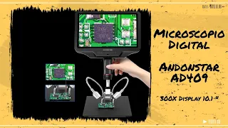 🔴 Unboxing Microscopio Andonstar AD409, revisión de microscopio digital para electrónica 300X