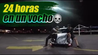 24 HORAS EN EL VOCHO DE LA MU3RTE | GUATSI ft. COMPA ROSH